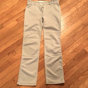 Mizuno gray baseball pants YXL
